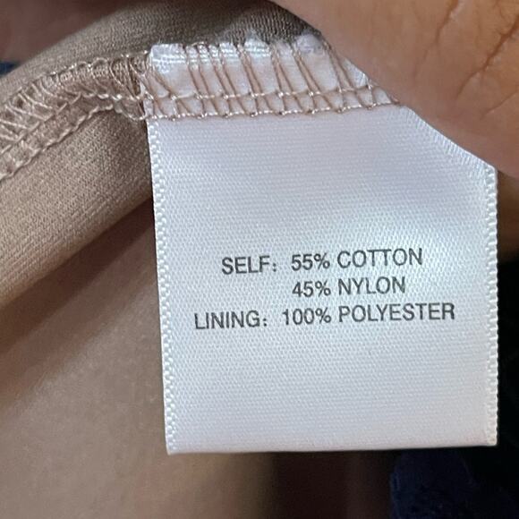 Rose & Olive Navy Lace Blouse, Nude Lining - EUC - XL - Picture 3 of 5